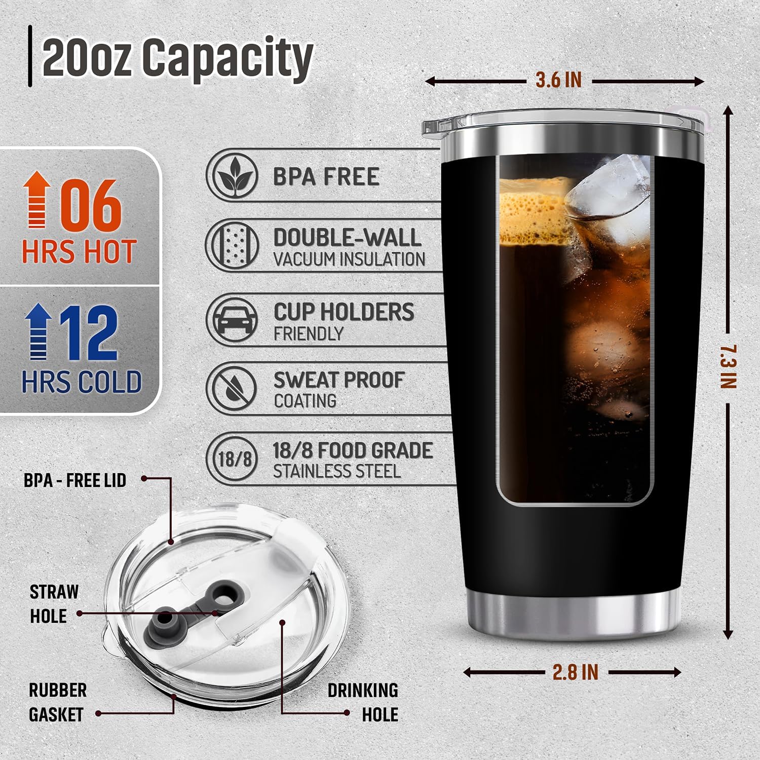 ZAGKOO Gifts for Dad from Daughter, Son, Wife on Fathers Day - Funny Best Dad Ever Gag Gifts for Men, Papa, Stepfather - Cool Birthday, Christmas Gift Ideas - 20oz Coffee Tumbler Cup