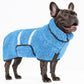 Bienbee Dog Bathrobe, Quick Drying Super Absorbent Dog Robes for After Bath, Warm Keeping Dogs Towel, Dogs Bath Supplies, Dark Blue XL