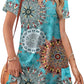 WIHOLL Dresses for Women 2025 Casual Summer V Neck Wedding Guest Dress Short Sleeve Fashion Beach Vacation Clothes