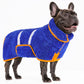 Bienbee Dog Bathrobe, Quick Drying Super Absorbent Dog Robes for After Bath, Warm Keeping Dogs Towel, Dogs Bath Supplies, Dark Blue XL