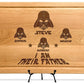 Personalized I am Their Father StarWar Dad Gift Cutting Board, Christmas & Fathers Day Gifts, Funny Star War Gift, Darth Character Plaque, Custom Name Stars War Mens Gift from Daughter or Son