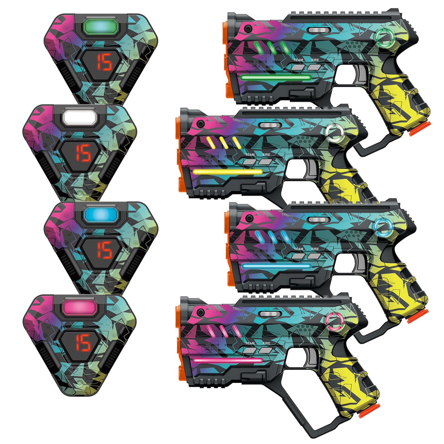 Laser Tag Set of 2, Lazer Tag Game for Kids Indoor & Outdoor Play, Gift Ideas for Kids Teens and Adults, Cool Toys for Teenage Ages 8 9 10 11 12+Year Old Boy & Girls