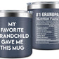 NewEleven Fathers Day Gift For Dad - Birthday Gifts For Dad From Kids - Husband Gift - Birthday Present Ideas For Father, Husband, New Papa, Bonus Father From Daughter, Son - 20 Oz Tumbler