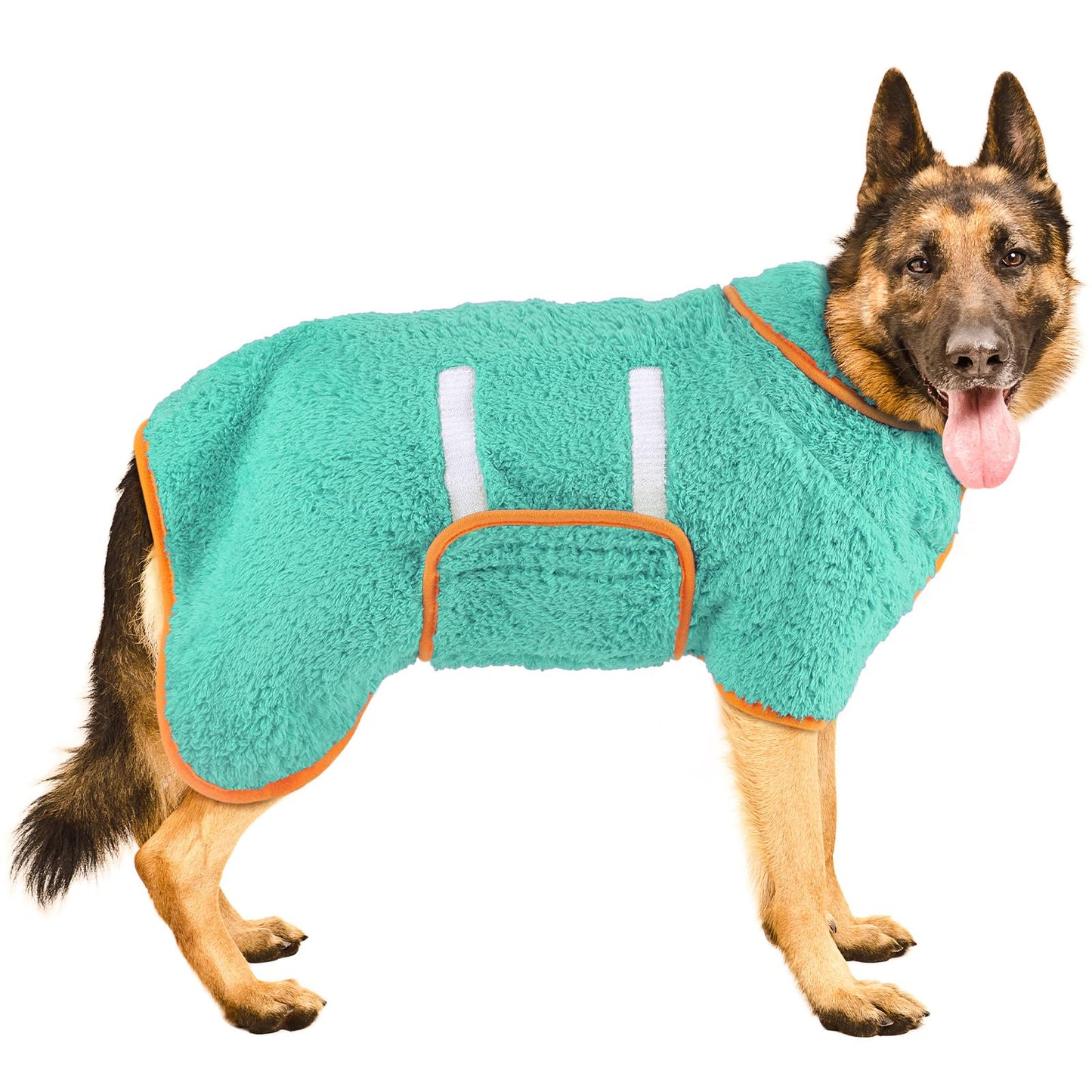 Bienbee Dog Bathrobe, Quick Drying Super Absorbent Dog Robes for After Bath, Warm Keeping Dogs Towel, Dogs Bath Supplies, Dark Blue XL