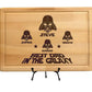 Personalized I am Their Father StarWar Dad Gift Cutting Board, Christmas & Fathers Day Gifts, Funny Star War Gift, Darth Character Plaque, Custom Name Stars War Mens Gift from Daughter or Son