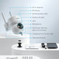 Security Cameras Wireless Outdoor, 2K Wifi Solar Camera for Home Surveillance, 360 View PTZ, Battery Powered, Color Night Vision, Motion Sensor