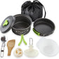 MalloMe Camping Cookware Mess Kit for Backpacking Gear – Camping Cooking Set - Camping Pots and Pans Set - Backpacking Stove/Portable Stove Compatible - Camp Kitchen Equipment Accessories Pot