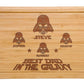 Personalized I am Their Father StarWar Dad Gift Cutting Board, Christmas & Fathers Day Gifts, Funny Star War Gift, Darth Character Plaque, Custom Name Stars War Mens Gift from Daughter or Son
