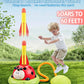 Powza 3 in 1 Musical Jump, Toss Ring Game and Stomping Launch Rocket Launcher for Kids Outdoor Toys with Remote Control, Indoor Outside Toy for Kids Ages 4-8 Toys for Ages 5-7 8-13 Birthday Gifts