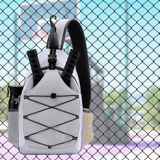 Pickleball Bag Pickleball Paddle Bag Small Pickleball Bag for Women Men, Adjustable Pickleball Sling Bag with Fence Hook Water Bottle Holder for Pickleball Paddle Racket