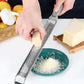 Kitchen Lemon Zester, Stainless Steel Hand Held Parmesan Cheese Grater for Ginger, Chocolate, Coconut, Lime, Nutmeg, Citrus, Fruit, Vegetable with Cleaning Brush, Dishwasher Safe, Gray