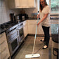 Deep Clean Mop, Microfiber Mop, Perfect Floor Cleaner for Hardwood, Laminate, Tile and Stone Flooring, Washable and Reusable, 100 Wash Promise,Blue / Silver