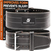 Weight Lifting Belt (5Mm Thick) - Leather Weight Belt for Men & Women - Back Support Squat Belt - Gym Belt for Weightlifting, Powerlifting & Deadlifts | Adjustable Weightlifting Belt