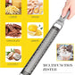 Kitchen Lemon Zester, Stainless Steel Hand Held Parmesan Cheese Grater for Ginger, Chocolate, Coconut, Lime, Nutmeg, Citrus, Fruit, Vegetable with Cleaning Brush, Dishwasher Safe, Gray